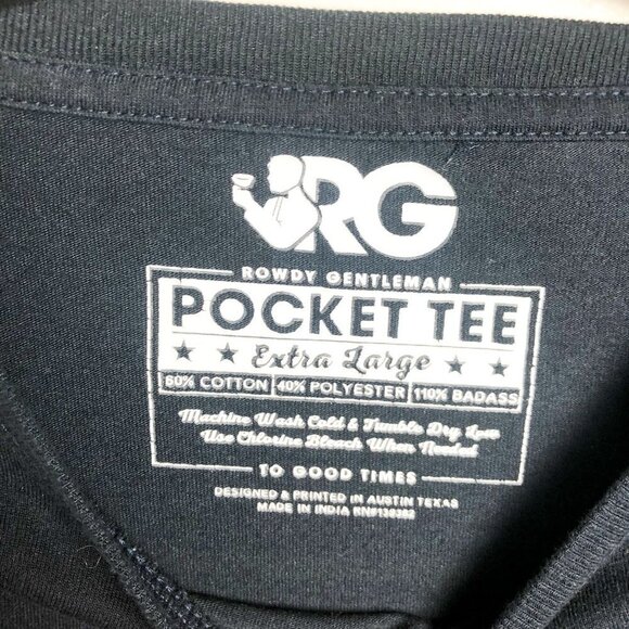 Roudy Gentleman Reagan Bush '84 Long Sleeve Pocket Tee Shirt XL - Picture 6 of 6